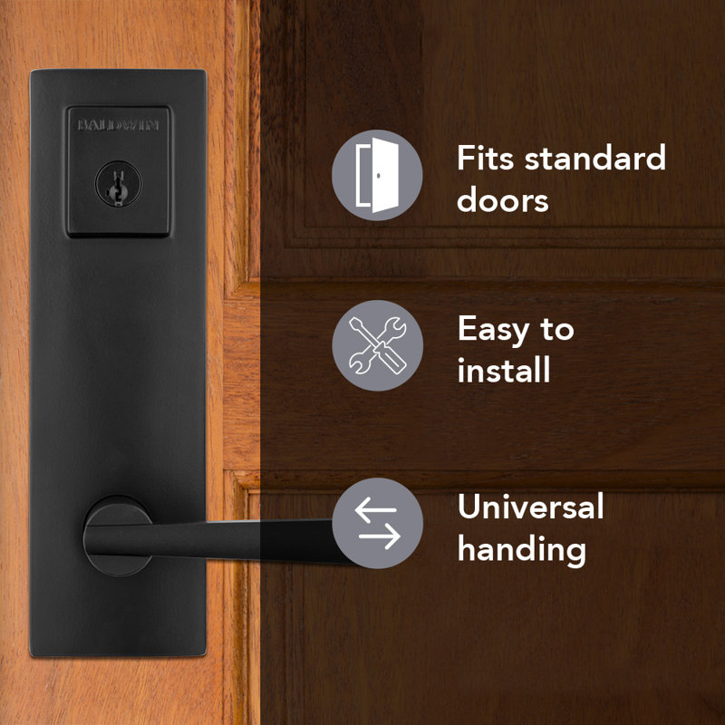 Baldwin Spyglass Handleset with Deadbolt and Door Lever & Reviews Wayfair